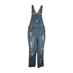 Show Me Your MuMu Alma Distressed Overalls Small